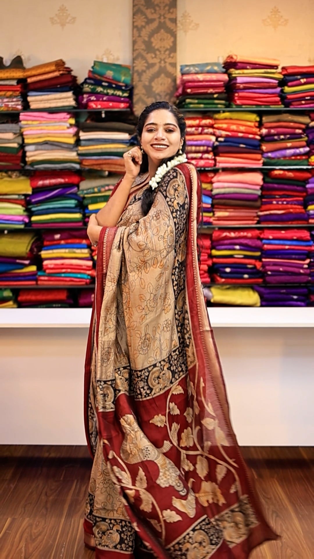 Luxury Kalamkari Saree