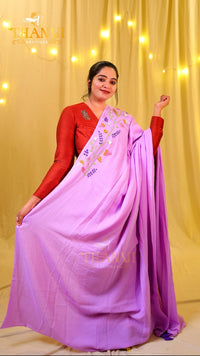 F Emb Modal Cotton Saree