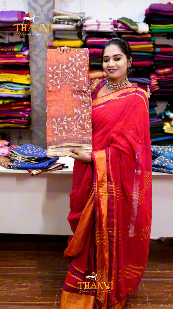Kora cotton Saree