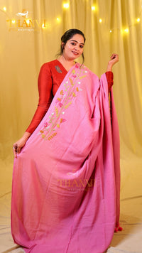 F Emb Modal Cotton Saree
