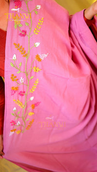 F Emb Modal Cotton Saree