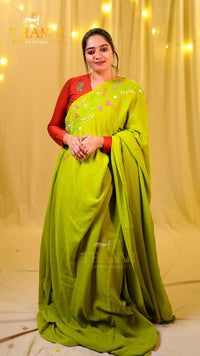 F Emb Modal Cotton Saree