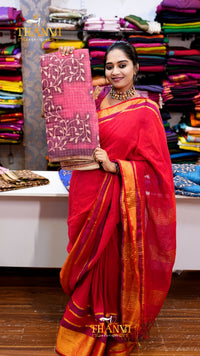 Kora cotton Saree
