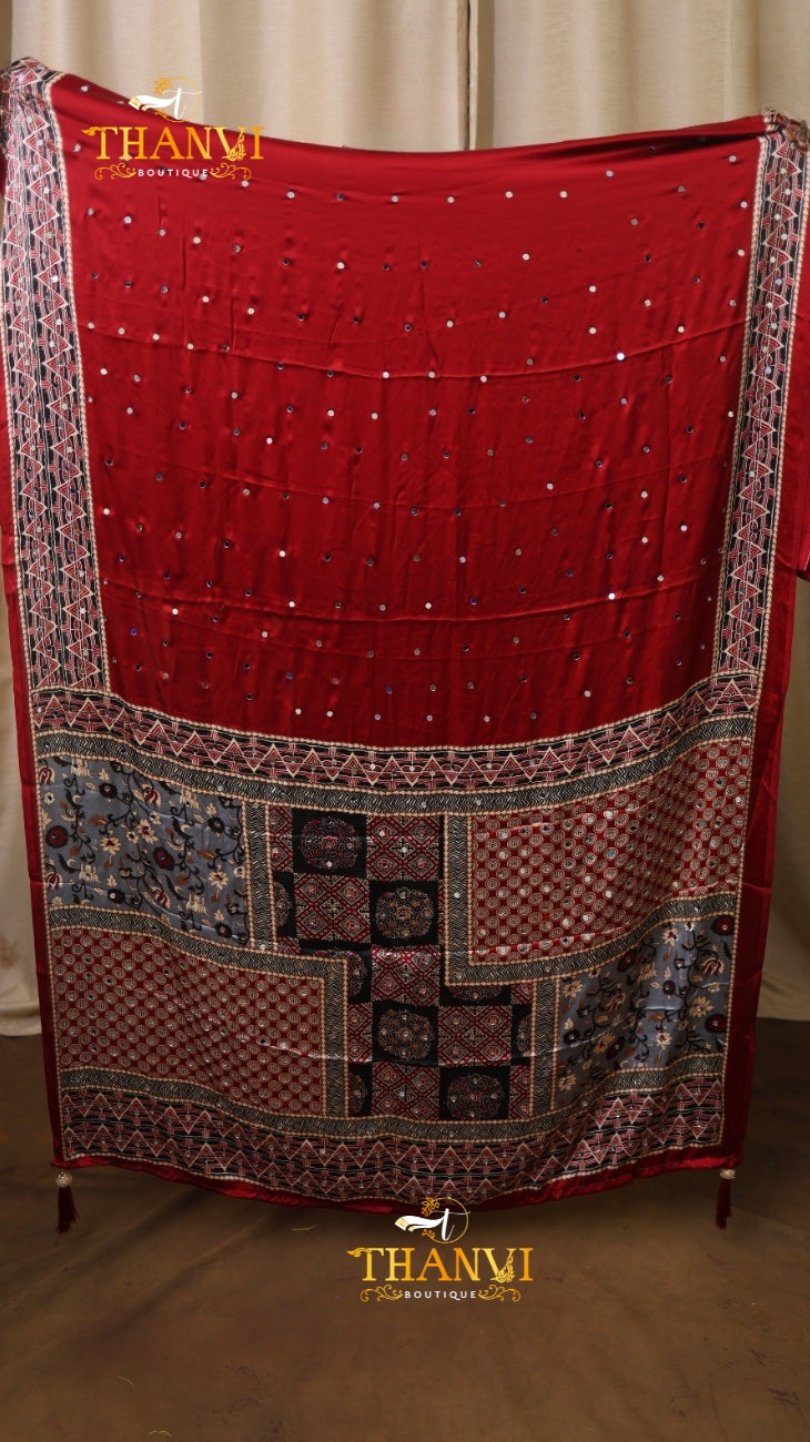 Ajarakh Modal Silk Saree