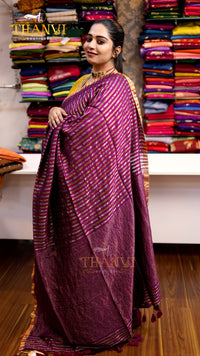 Metallic Stripes Mulberry