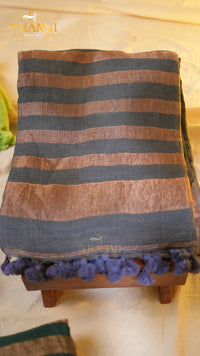 Plain Linen saree
