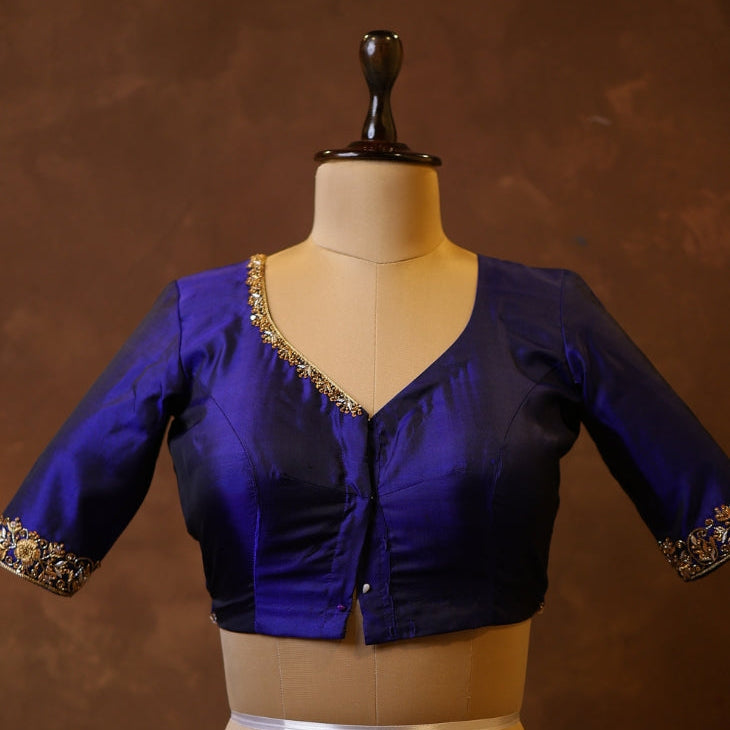 Keyhole Aari Work Blouse