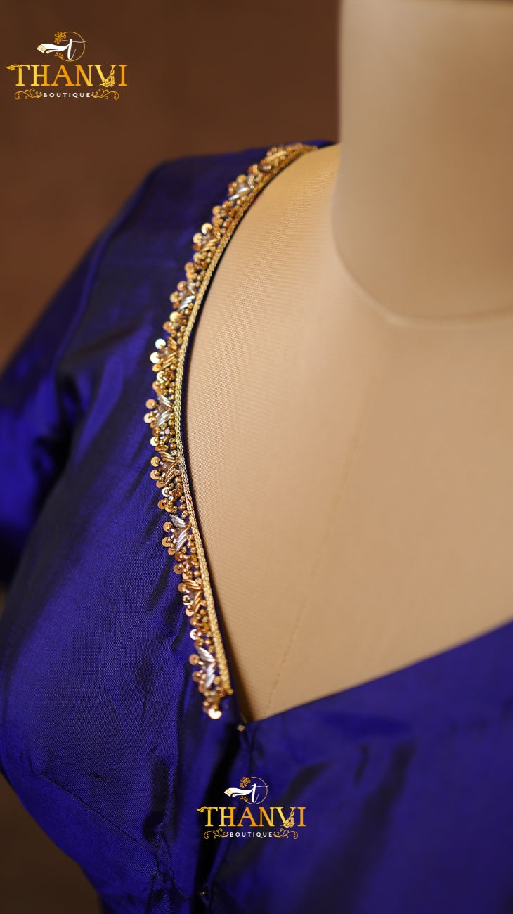 Keyhole Aari Work Blouse