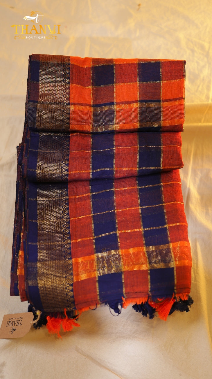 Kanchi Checks Saree
