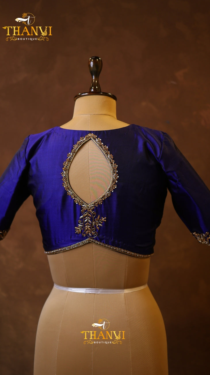 Keyhole Aari Work Blouse
