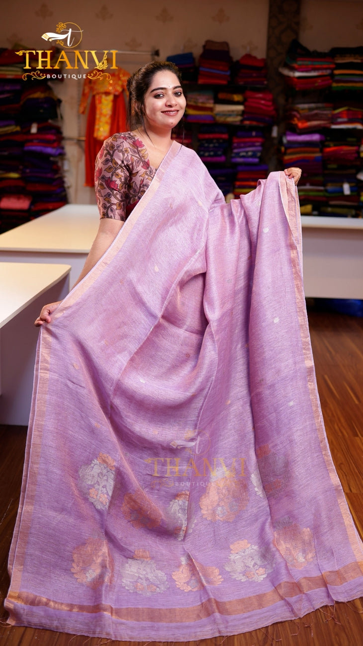 Pineapple Matka Tissue Saree