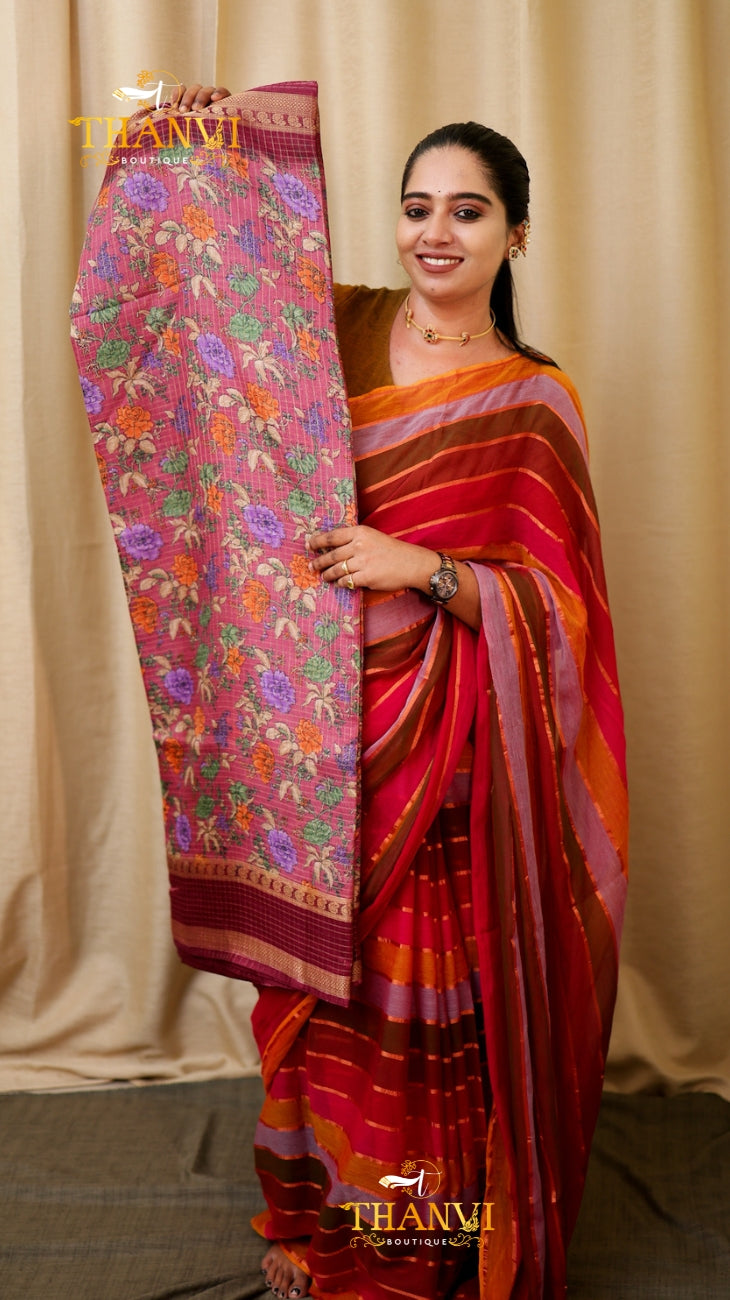 Mysore Crepe Saree