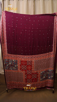 Ajarakh Modal Silk Saree