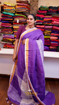 Linen Zari Saree