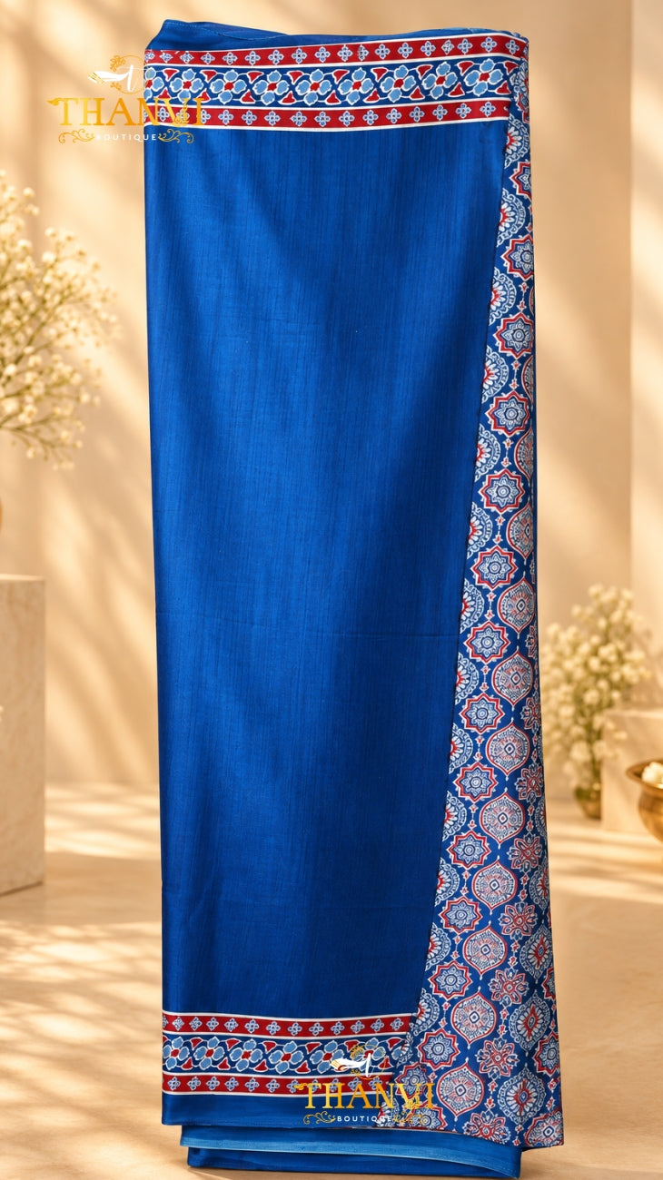 Modal Mirror Silk Saree
