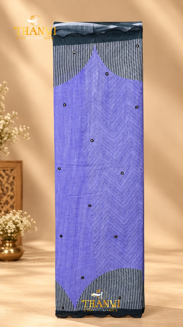Mirror Linen Saree