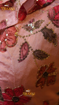 Floral Ruffle Designer Blouse