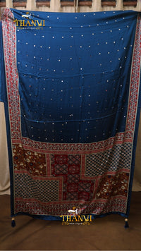 Ajarakh Modal Silk Saree