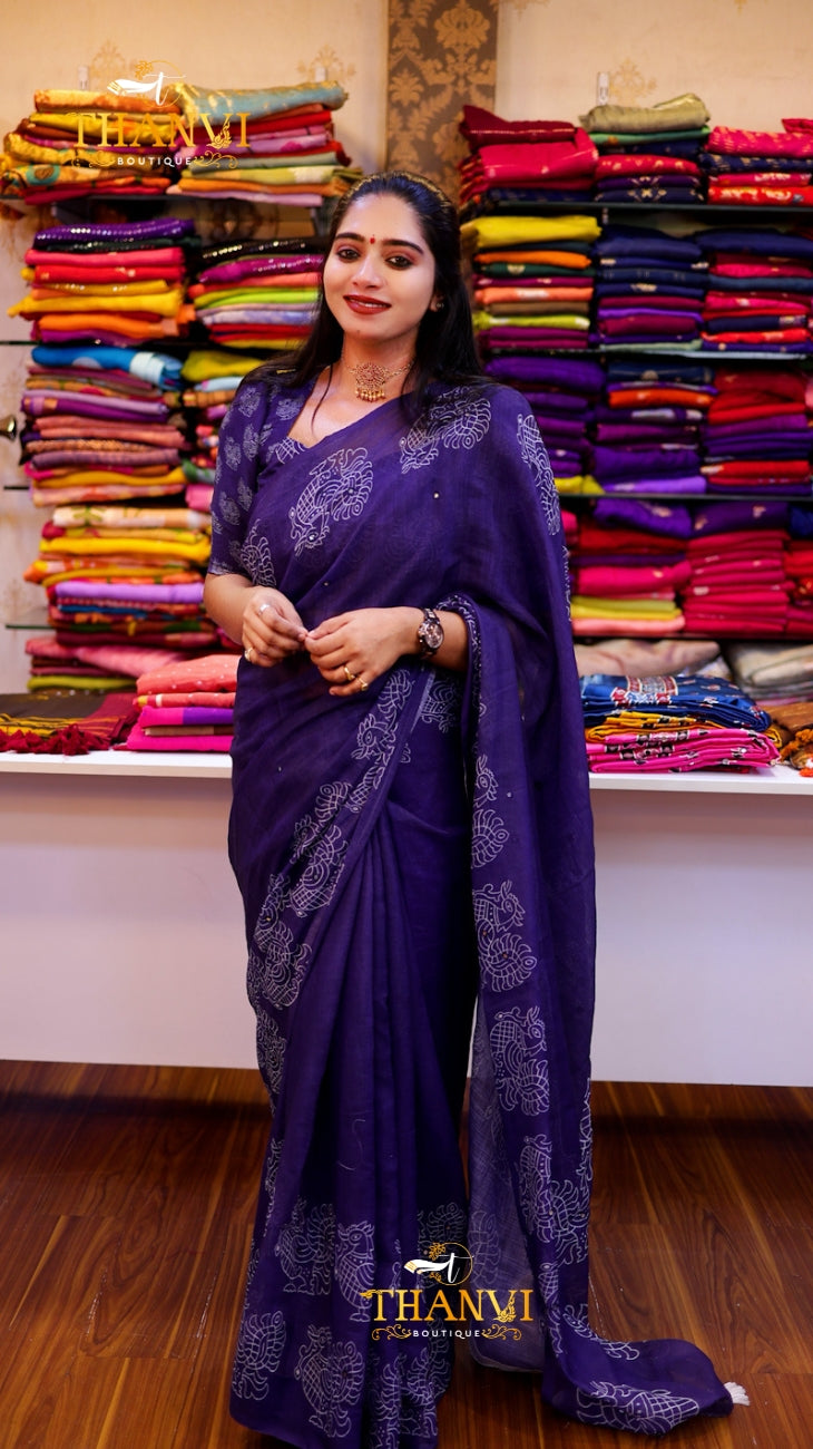 CHANDERI COTTON SAREE