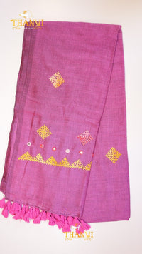 Applique Embroidery Saree