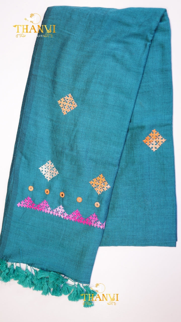 Applique Embroidery Saree