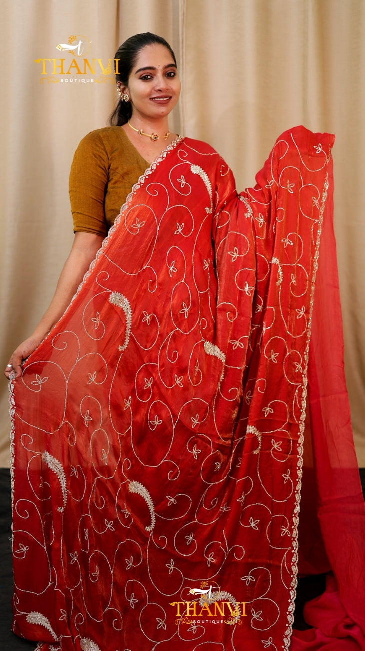 Stone Emb Saree
