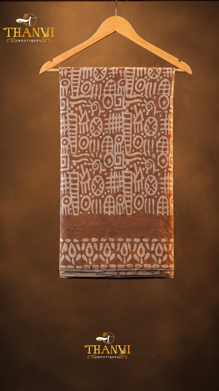Tribal Charm Modal Cotton Saree