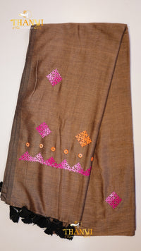 Applique Embroidery Saree