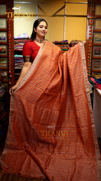 Metallic Linen Saree