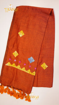 Applique Embroidery Saree