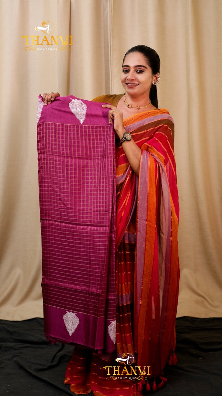 Modal Cotton Saree