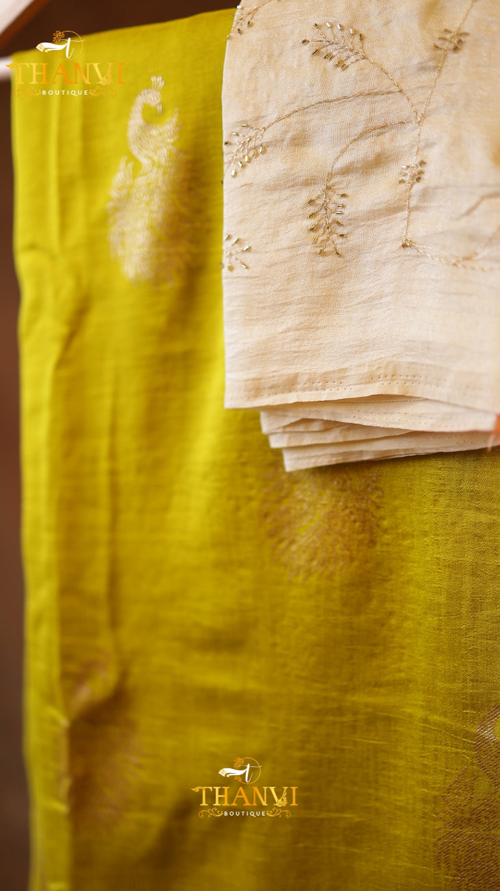 Semi  Mulberry Silk Saree
