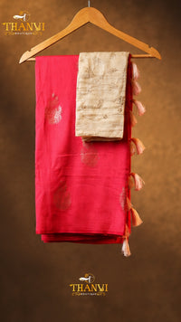Semi  Mulberry Silk Saree
