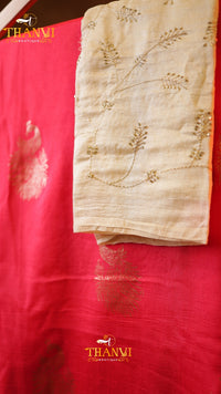 Semi  Mulberry Silk Saree