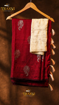 Semi  Mulberry Silk Saree