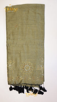 Customised Beads Work Saree