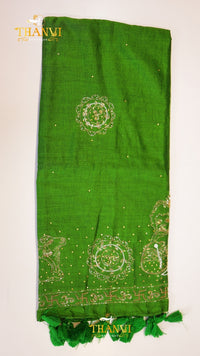 Customised Beads Work Saree