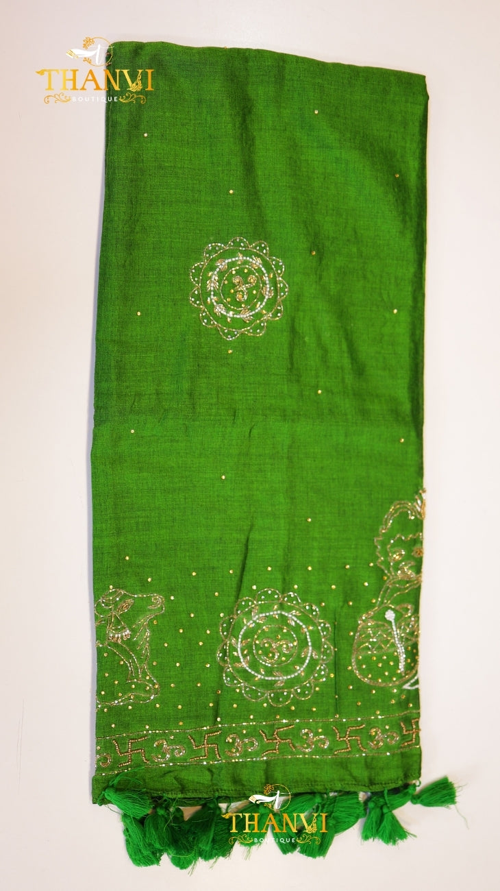 Customised Beads Work Saree