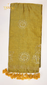 Customised Beads Work Saree