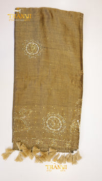 Customised Beads Work Saree