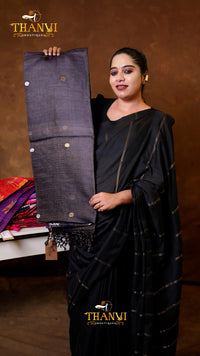 Chickoo Linen Matka saree
