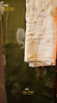 Semi  Mulberry Silk Saree