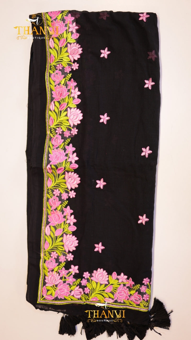 Chikankari Embroidery Modal Cotton