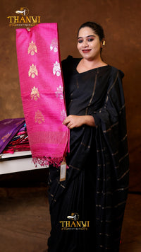 Chickoo Linen Matka saree