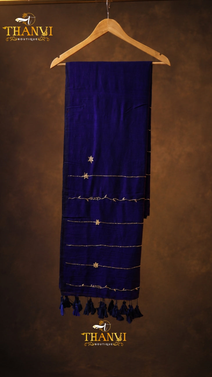 Customised Beads Work Saree