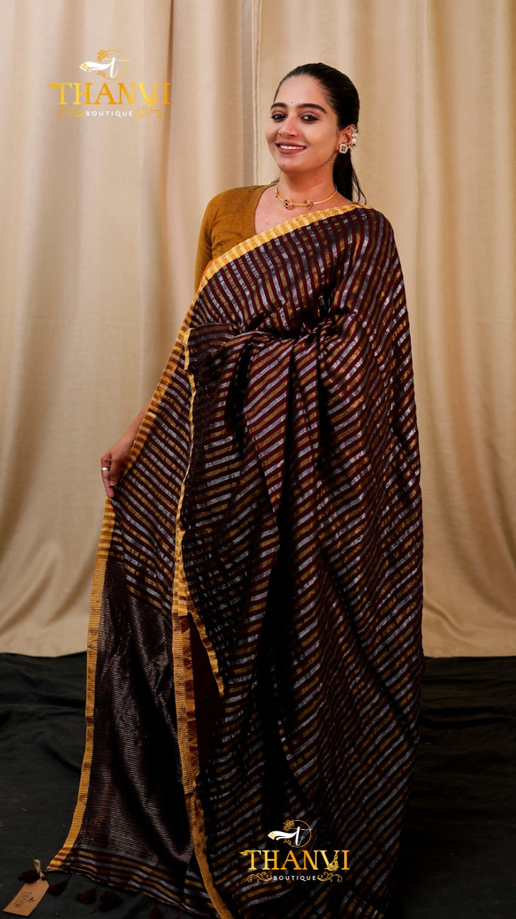 Metallic Stripes Mulberry