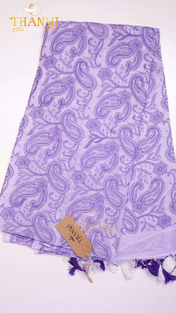 Chikankari Embroidery Modal Cotton