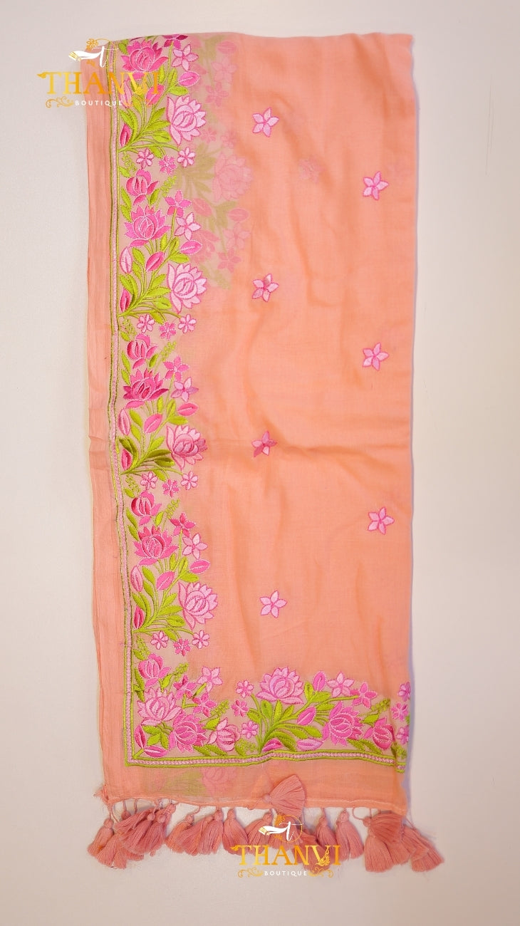Chikankari Embroidery Modal Cotton
