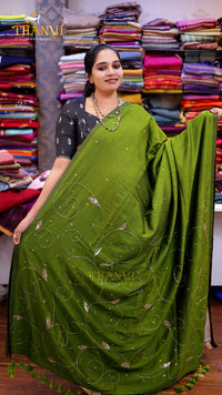 Customised Beads Work Saree