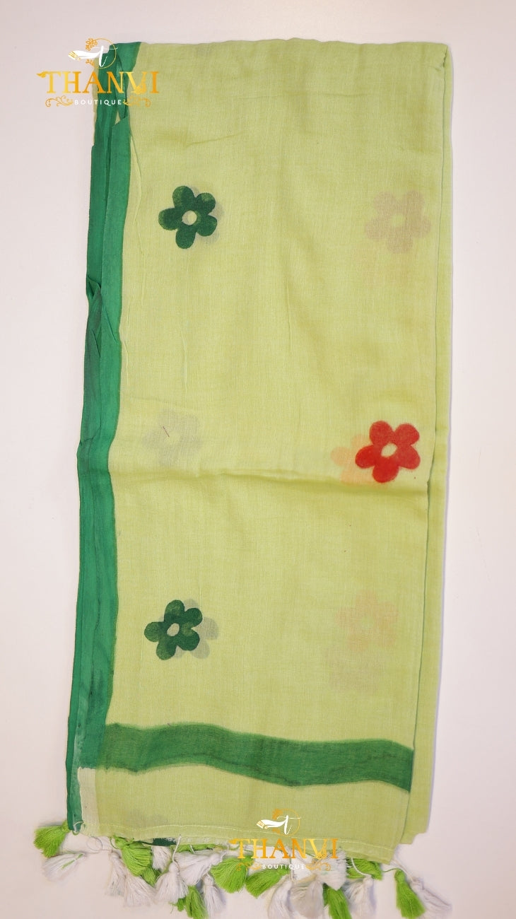 Floral Cotton Saree